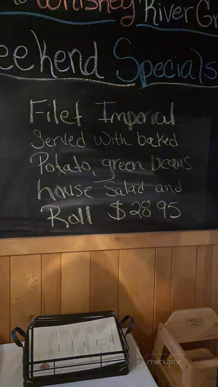 Whiskey River Grill - Bowden, WV menu_pic