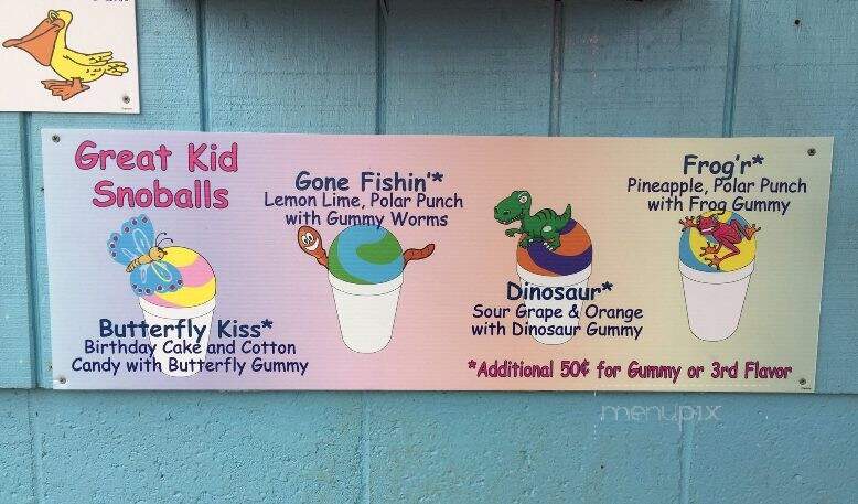 Pelican's SnoBalls - Rock Hill, SC menu_pic