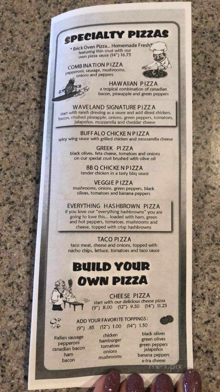Waveland Cafe West - Booneville, IA menu_pic