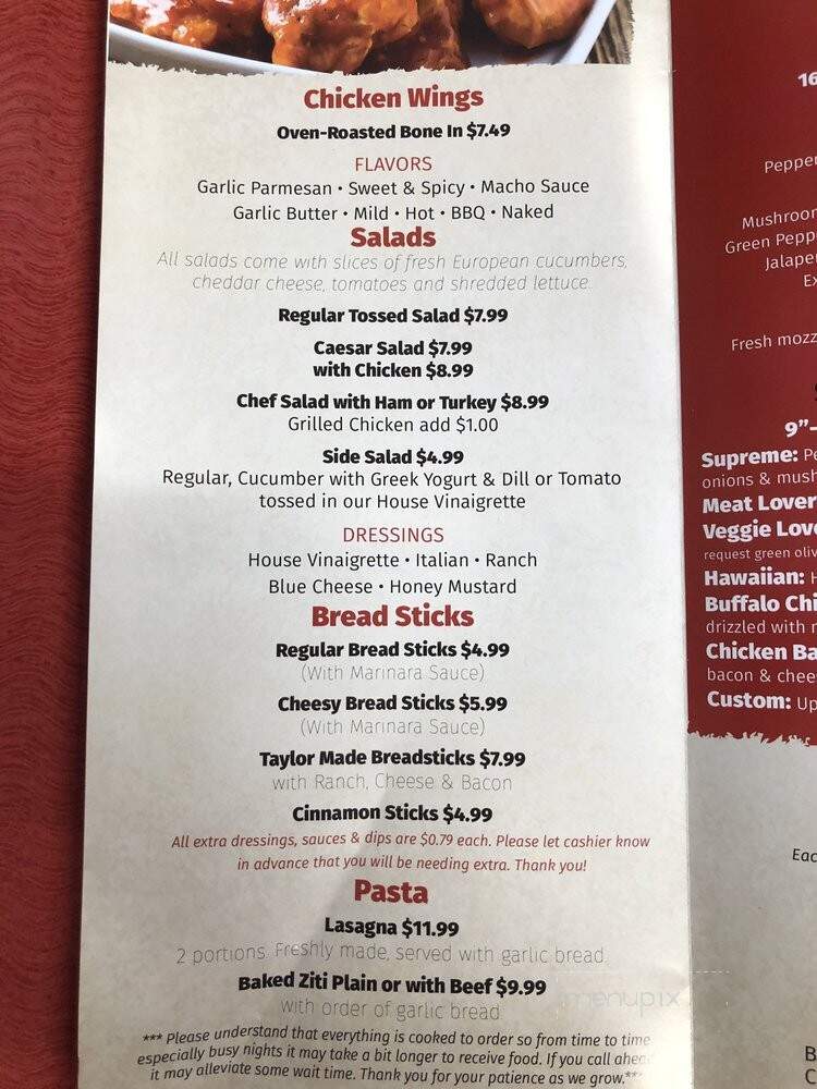 Caprigios Pizza - Clarksville, TN menu_pic