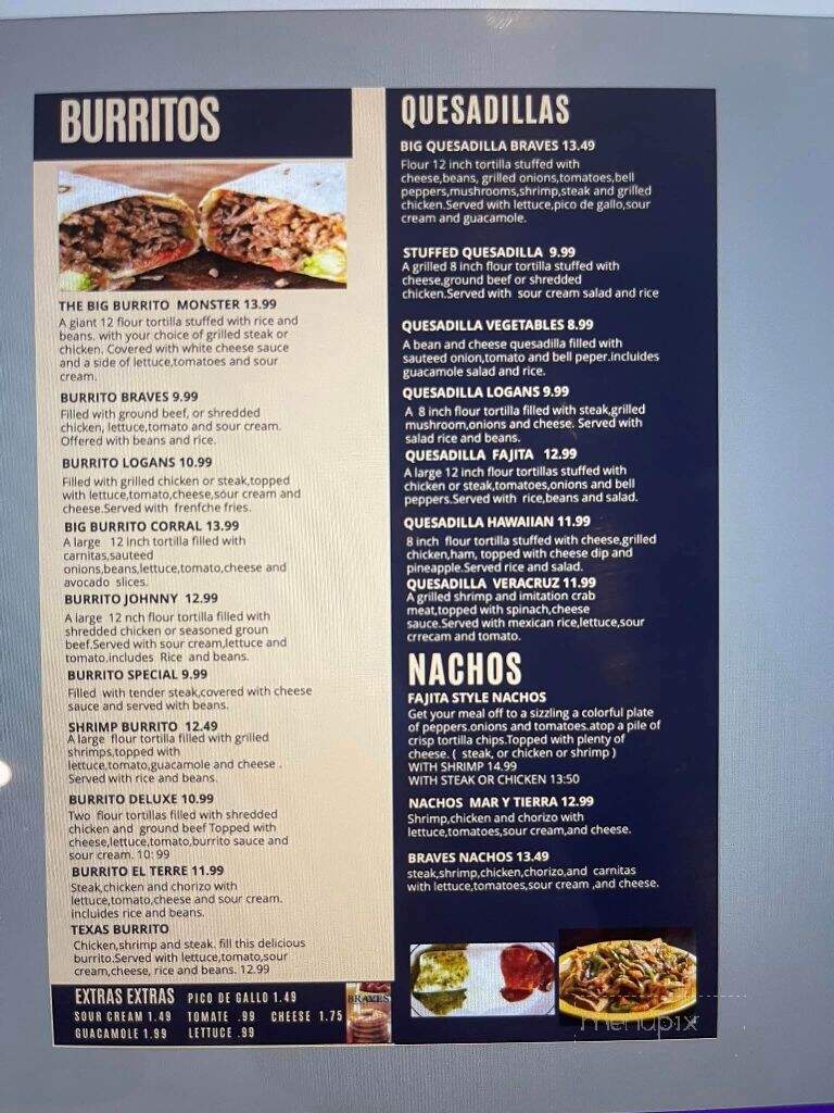 Braves Pancakes House & Restaurant - Logansport, IN menu_pic