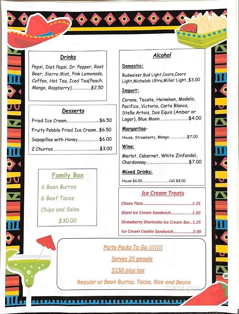 Kari's Copper Cantina - Globe, AZ menu_pic