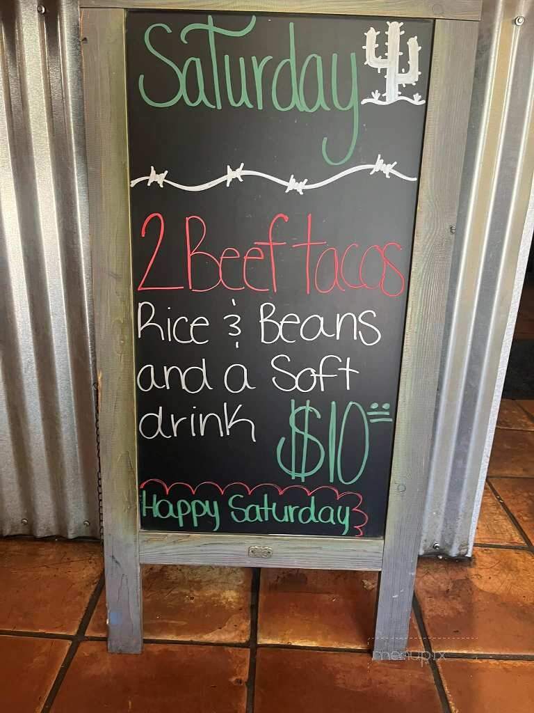 Kari's Copper Cantina - Globe, AZ menu_pic