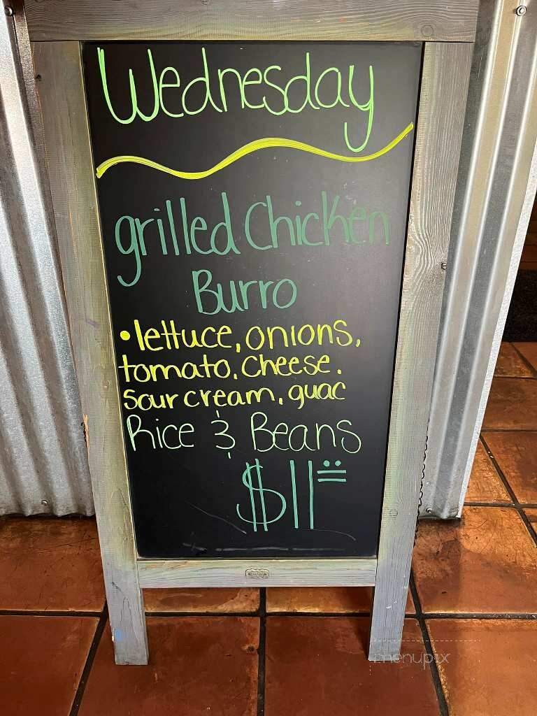Kari's Copper Cantina - Globe, AZ menu_pic