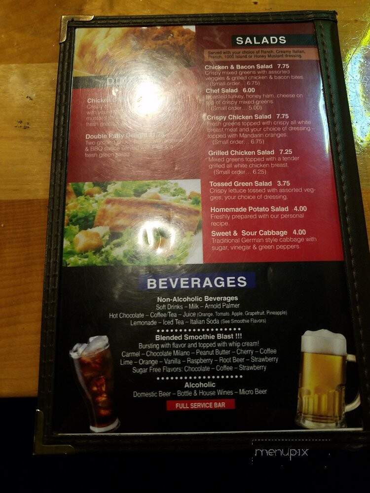 Back Alley Pub and Grill - North Bend, OR menu_pic