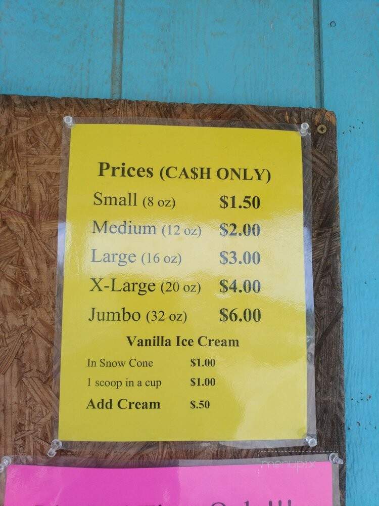 Tropical Freeze - Enid, OK menu_pic