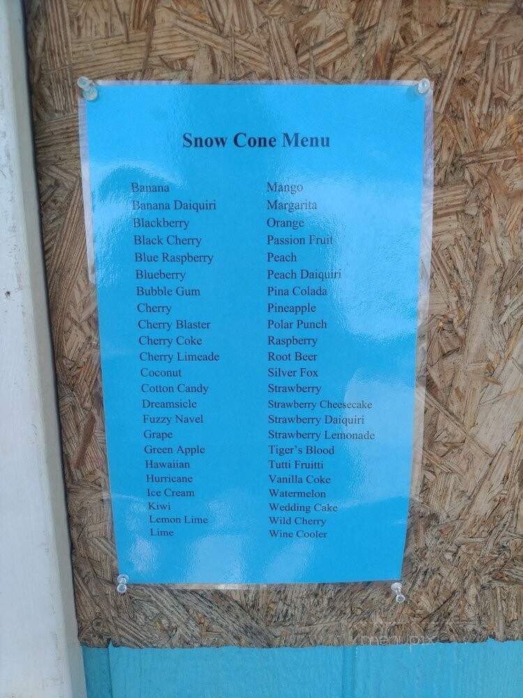 Tropical Freeze - Enid, OK menu_pic