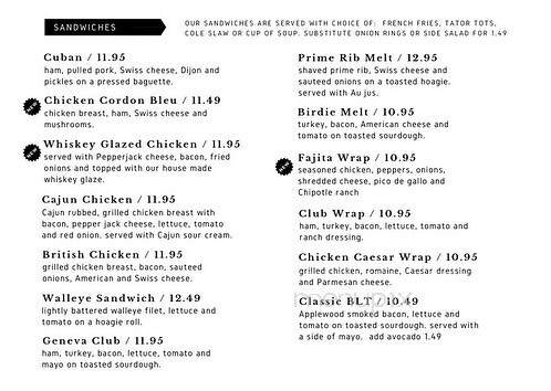 Geneva Golf Club - Alexandria, MN menu_pic