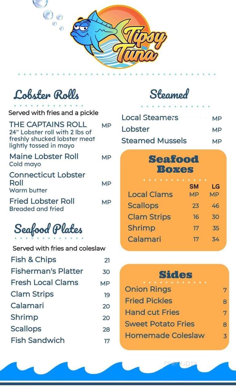 Tipsy Tuna - Hull, MA menu_pic