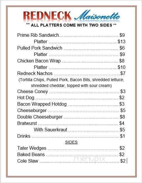 Indian Spring Winery - Sardinia, OH menu_pic