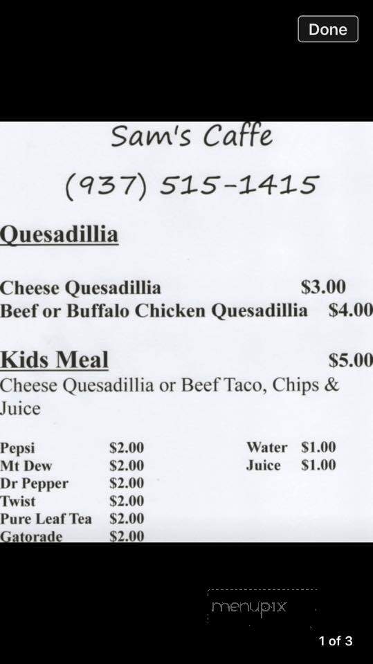Indian Spring Winery - Sardinia, OH menu_pic