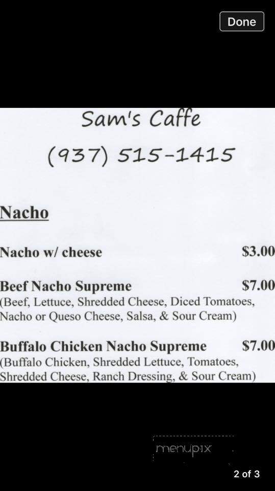 Indian Spring Winery - Sardinia, OH menu_pic