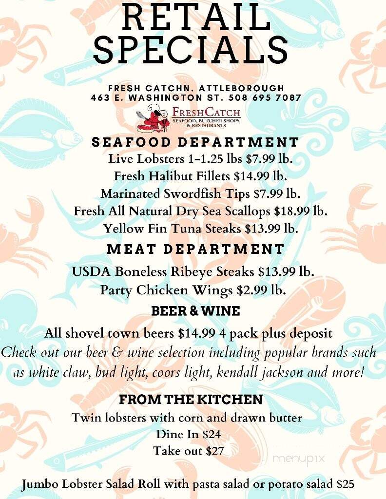 Fresh Catch - North Attleboro, MA menu_pic
