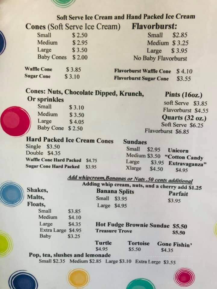 Tastee Treet - Fennville, MI menu_pic