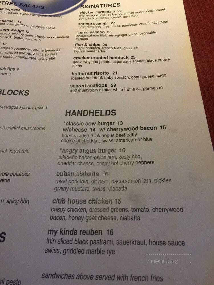 Black Cow - South Hamilton, MA menu_pic