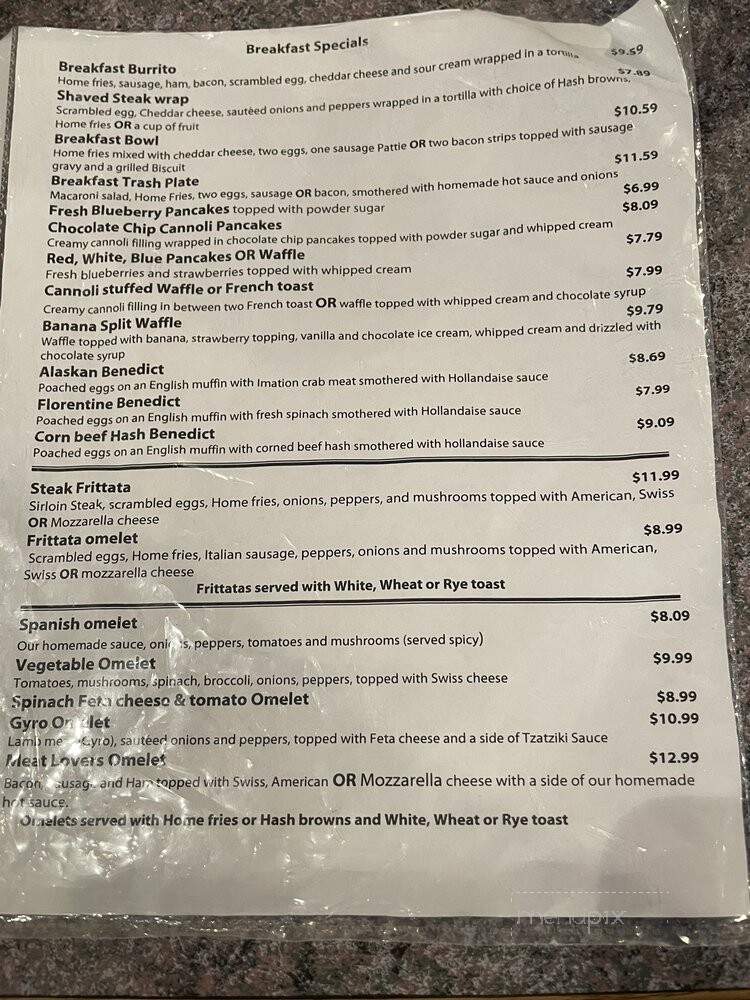 Nick's Family Restaurant - Sodus, NY menu_pic