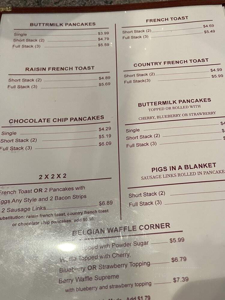 Nick's Family Restaurant - Sodus, NY menu_pic