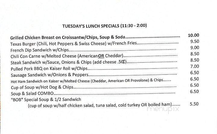 Saville's Diner - Boyertown, PA menu_pic