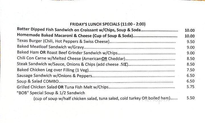 Saville's Diner - Boyertown, PA menu_pic