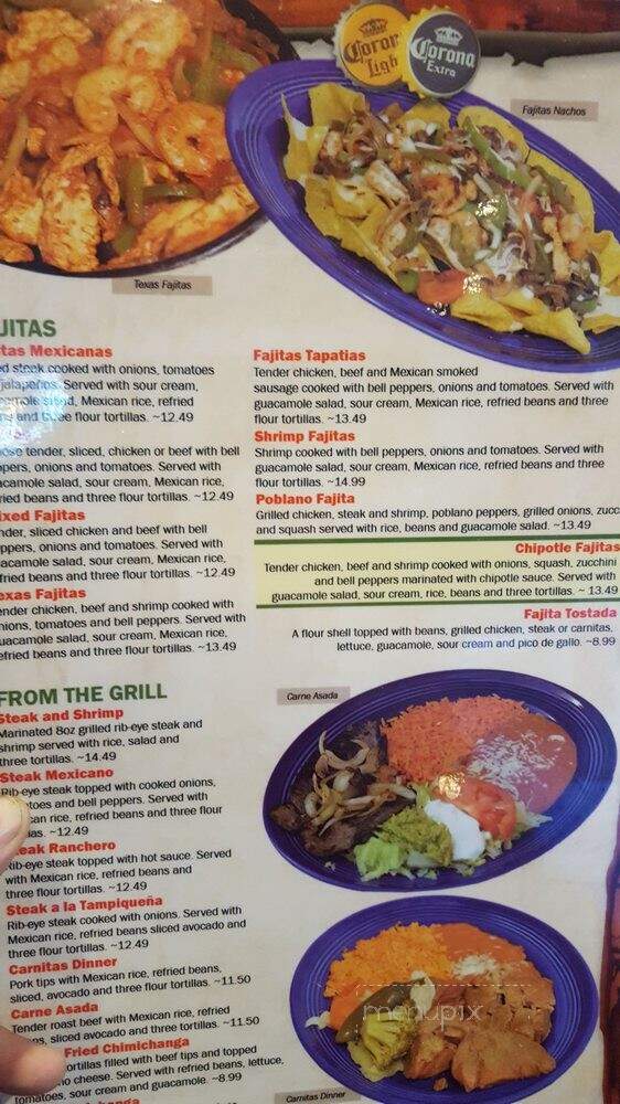 Canelo's Mexican Family Restaurant - Canton, NC menu_pic