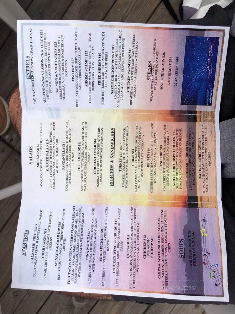 The Fish - Bemus Point, NY menu_pic