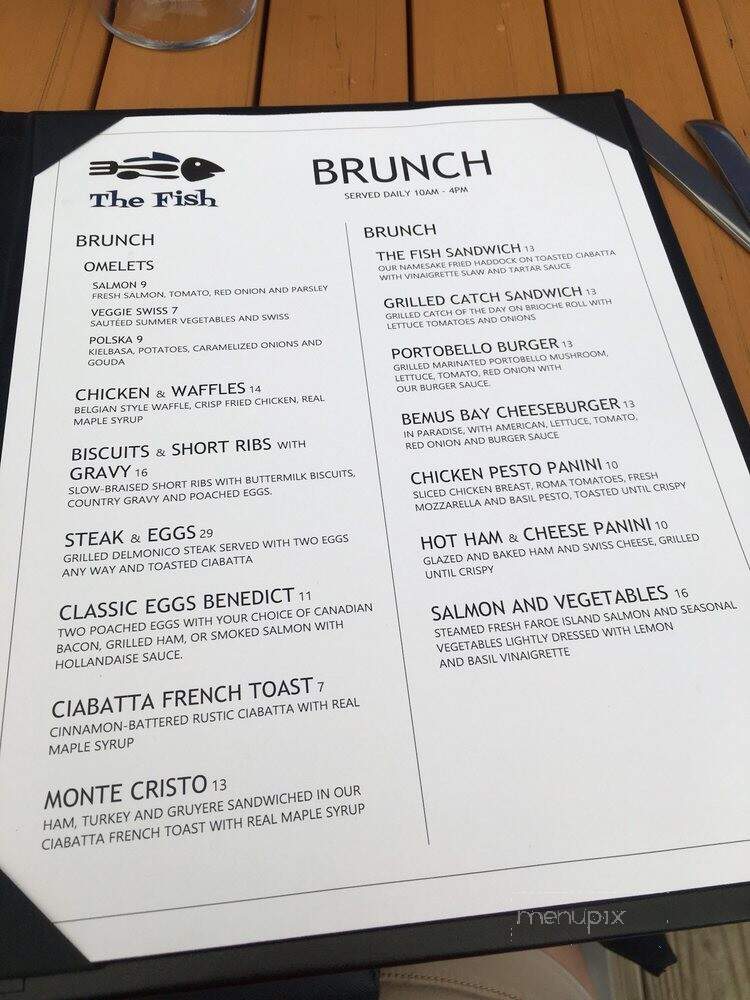 The Fish - Bemus Point, NY menu_pic
