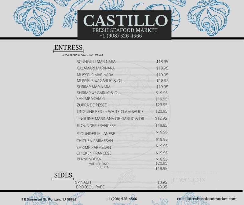 Castillo Fresh Seafood Market - Raritan, NJ menu_pic