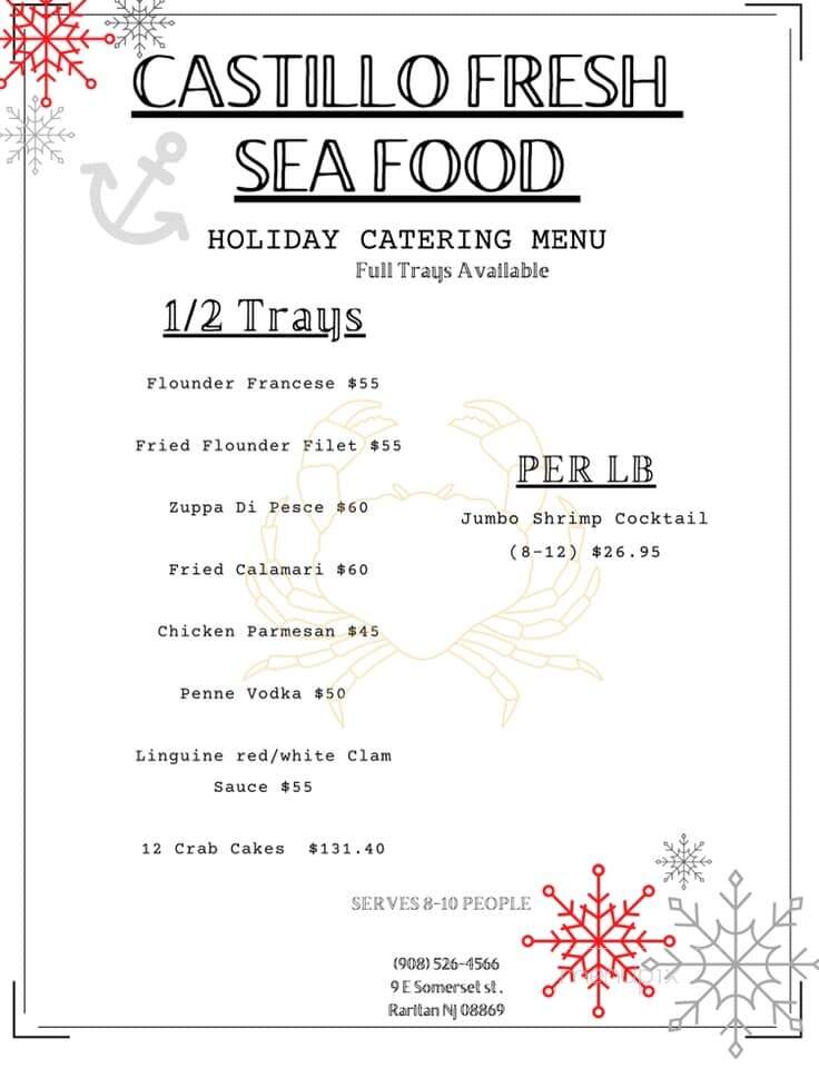 Castillo Fresh Seafood Market - Raritan, NJ menu_pic