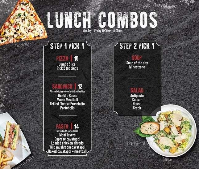 Mio Russo Sicilian Bar + Table - Bettendorf, IA menu_pic