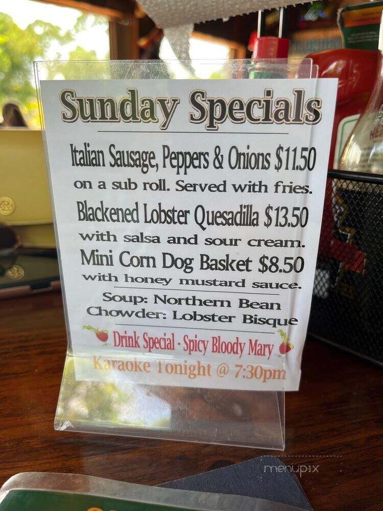 Charlies Bar & Grill - Stuart, FL menu_pic