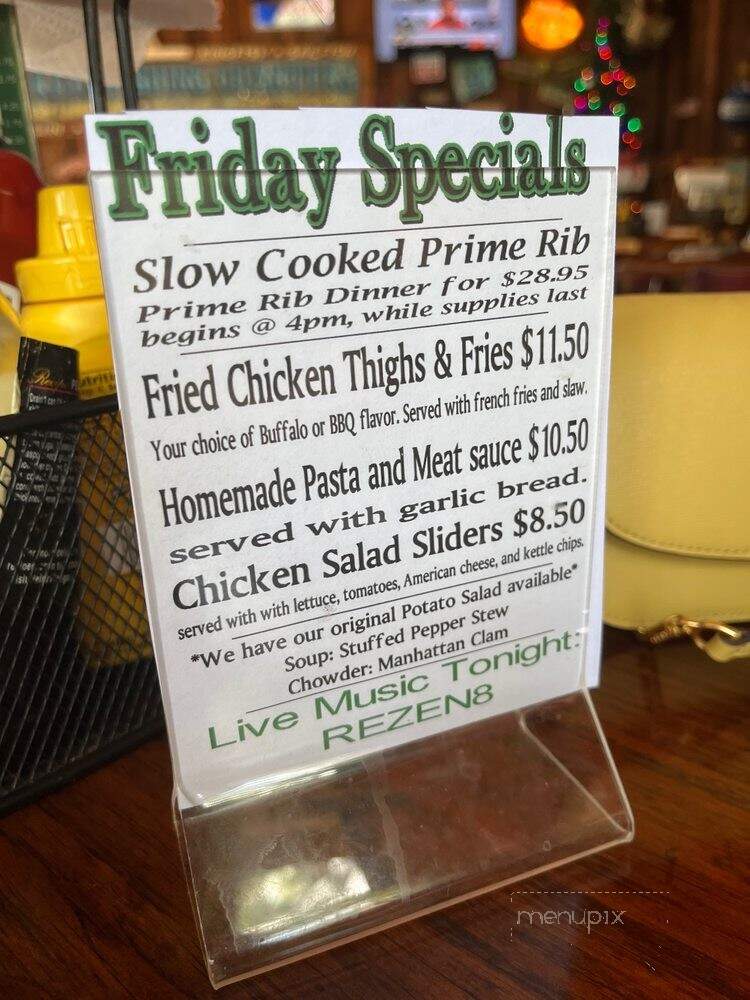 Charlies Bar & Grill - Stuart, FL menu_pic