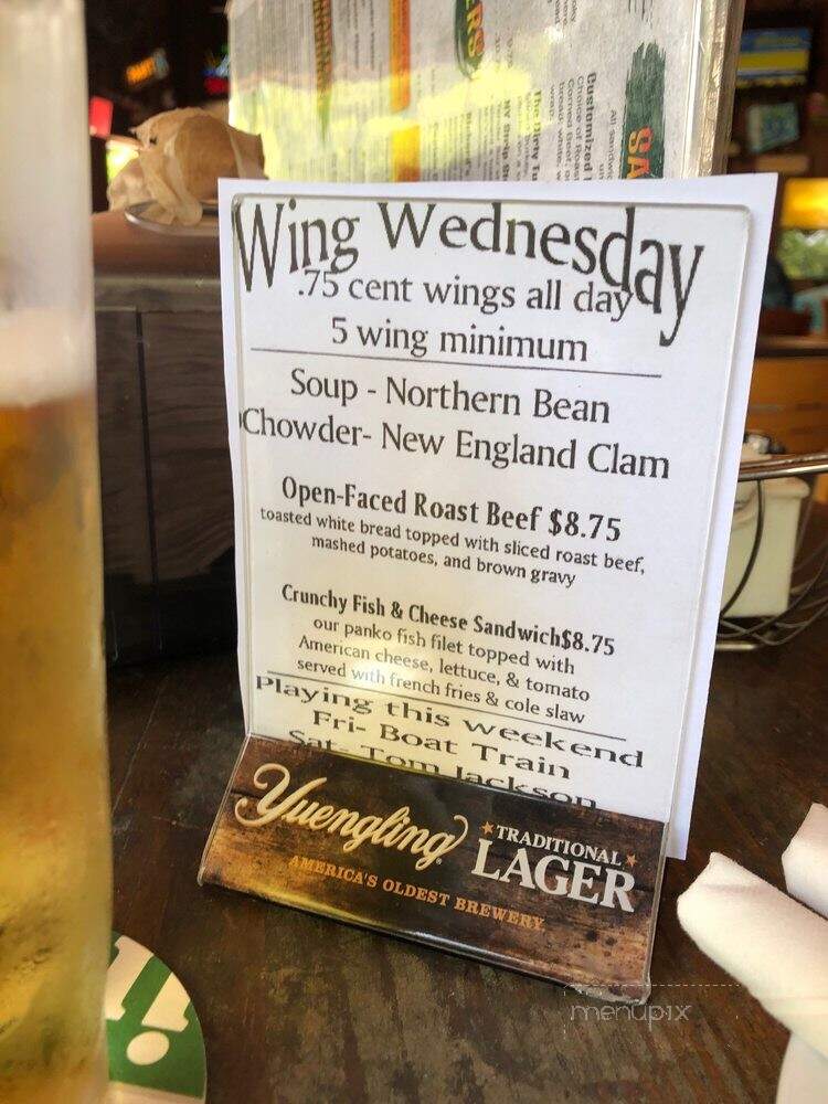 Charlies Bar & Grill - Stuart, FL menu_pic