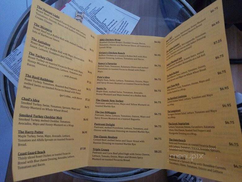 Sam's Deli - Eastham, MA menu_pic
