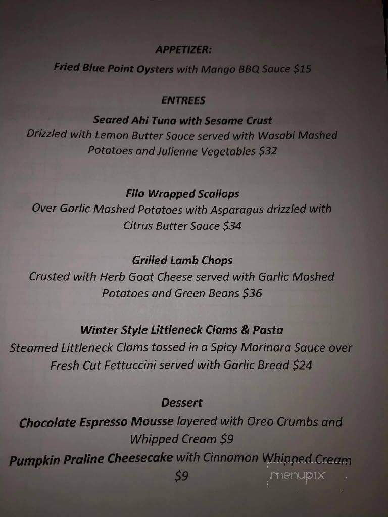Wildfire Grill - Montgomery, NY menu_pic