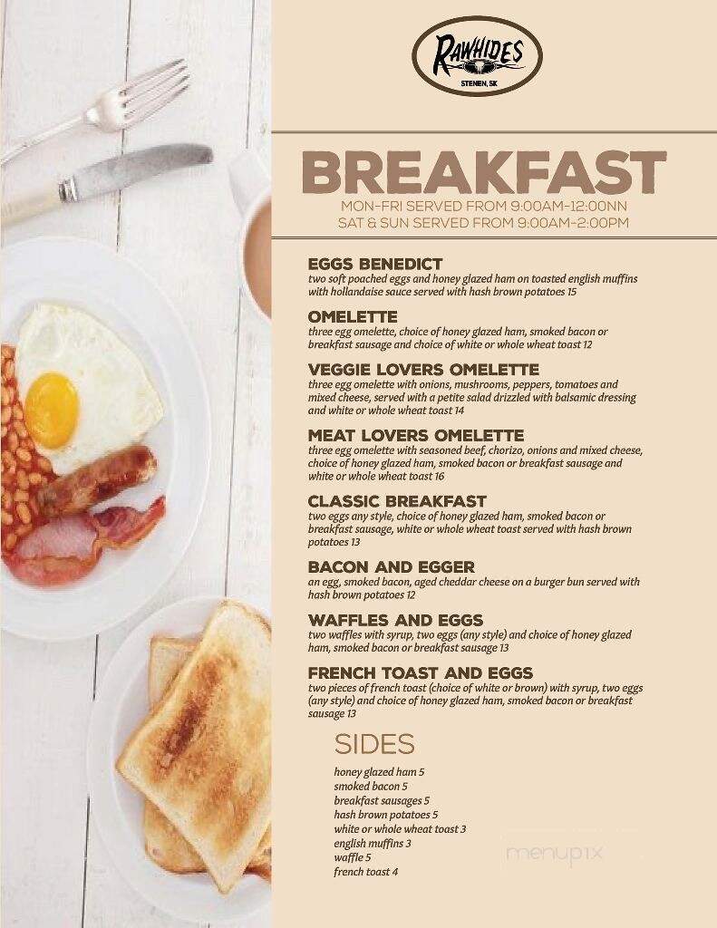 Rawhides - Stenen, SK menu_pic