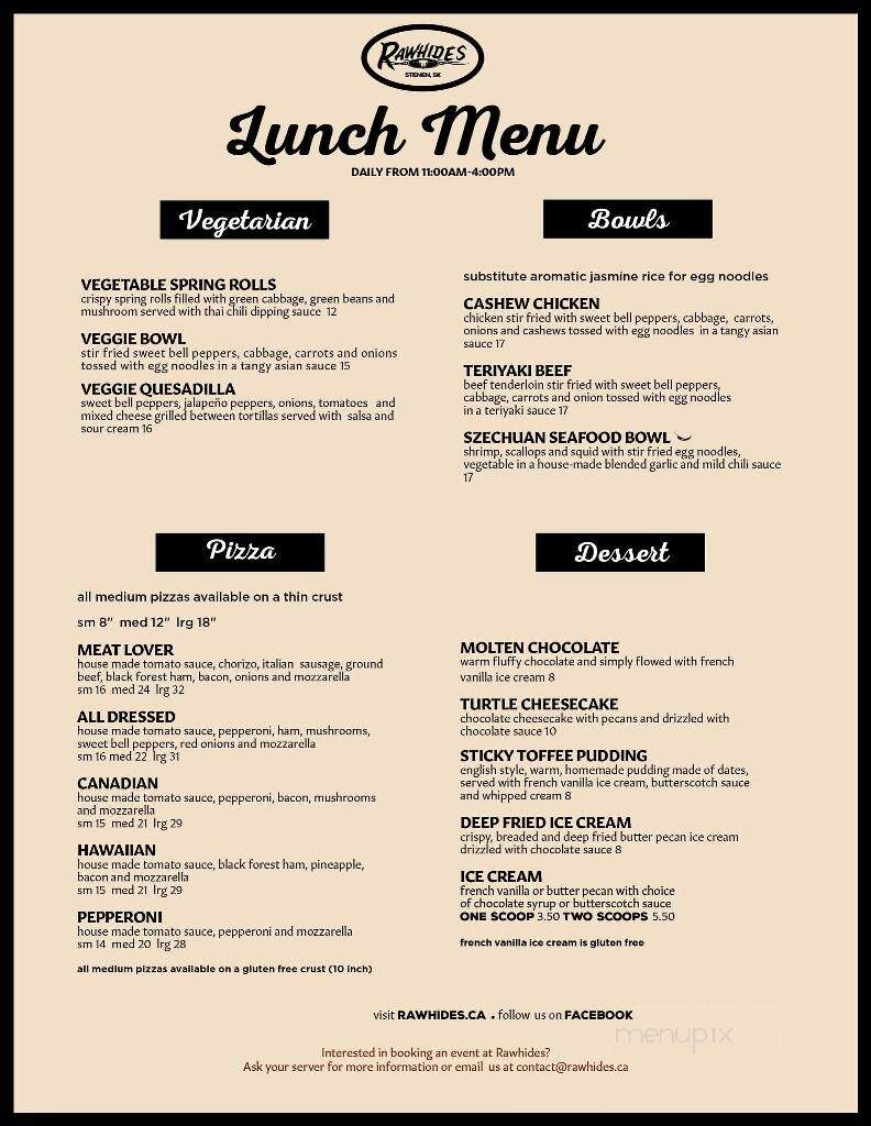 Rawhides - Stenen, SK menu_pic