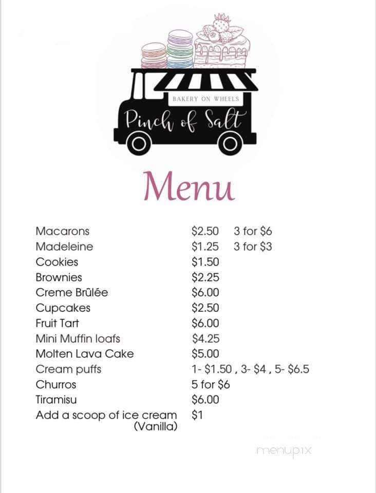 Pinch of Salt Bakery - Eugene, OR menu_pic