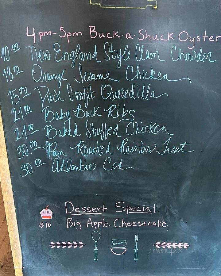 Hugo's Bar and Grill - Montpelier, VT menu_pic