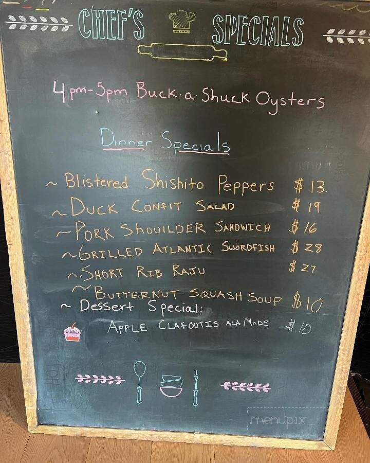 Hugo's Bar and Grill - Montpelier, VT menu_pic