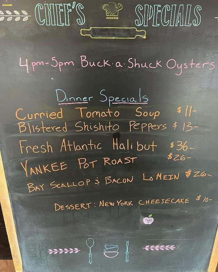 Hugo's Bar and Grill - Montpelier, VT menu_pic