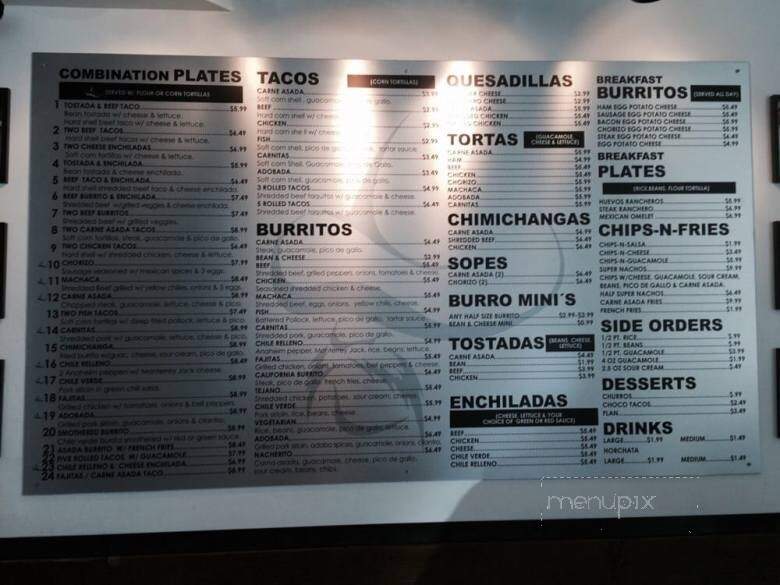 Alberto's Mexican Food - Park City, UT menu_pic