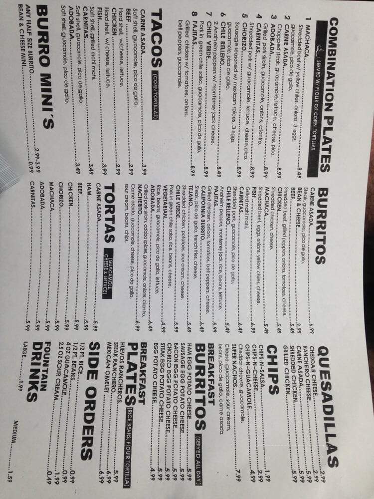 Alberto's Mexican Food - Park City, UT menu_pic