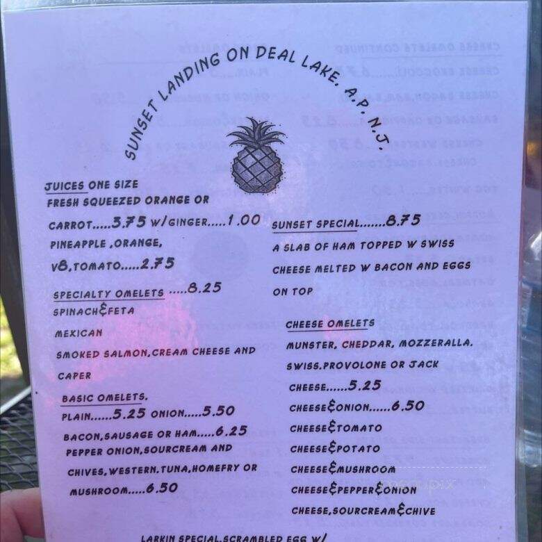 Sunset Landing Luncheonette - Asbury Park, NJ menu_pic