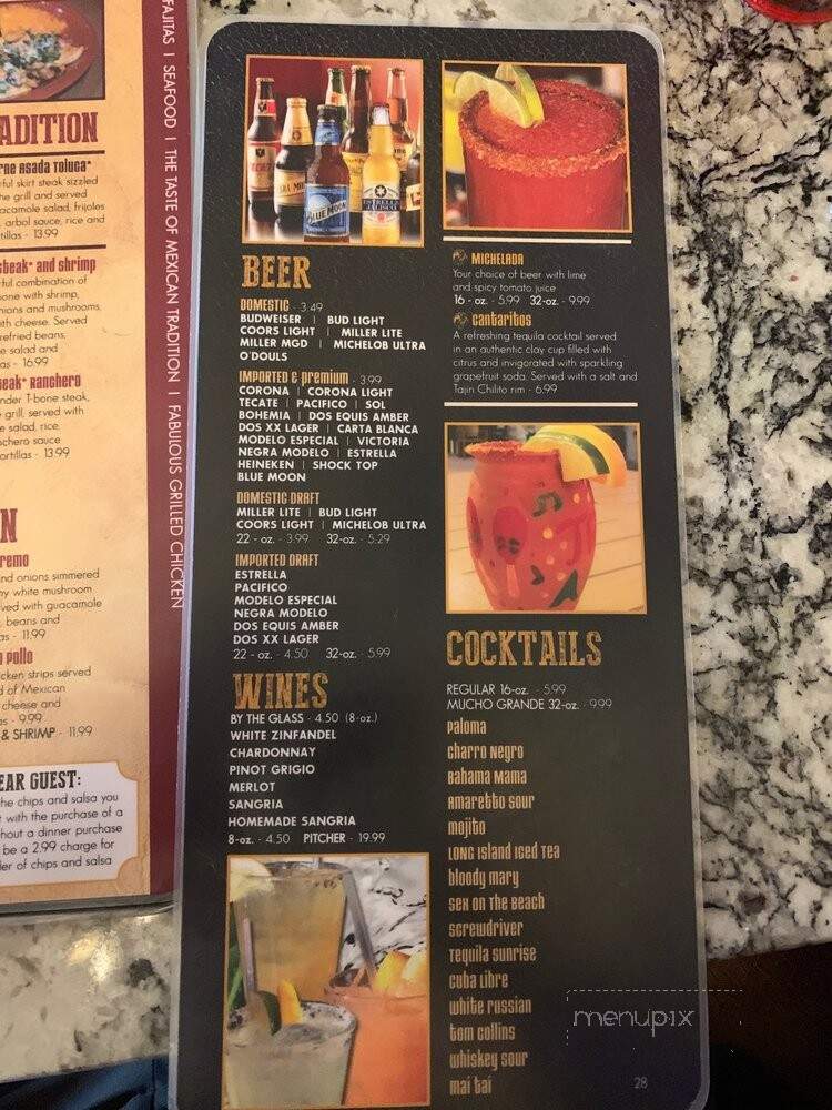 Leon Mexican Cuisine - Greenwood, IN menu_pic