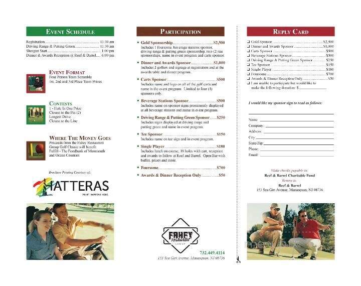 Reef and Barrel - Manasquan, NJ menu_pic