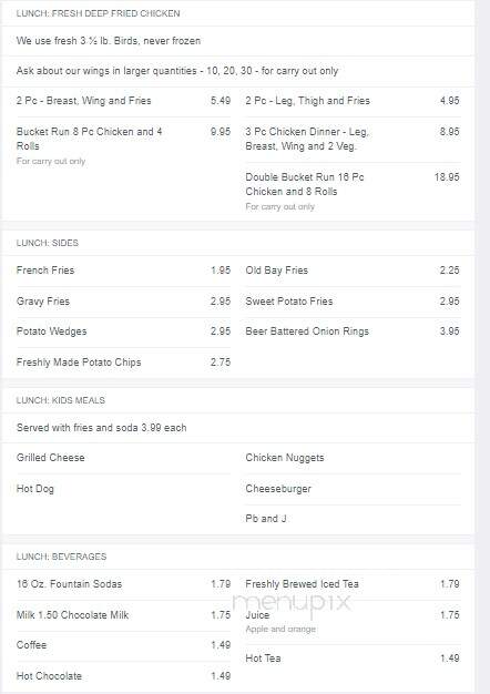 The Eastville Inn - Eastville, VA menu_pic