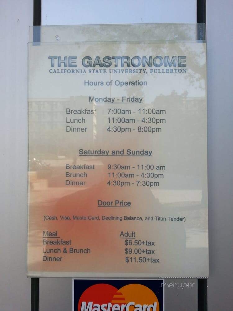 Csuf Gastronome - Fullerton, CA menu_pic