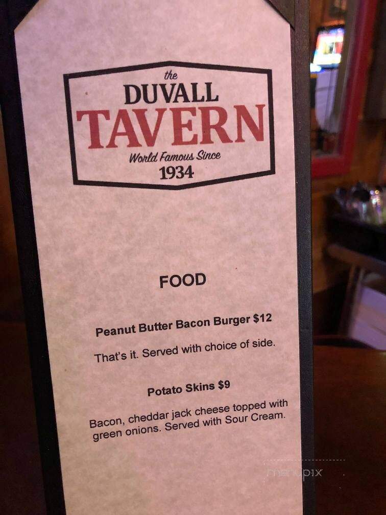 Duvall Tavern - Duvall, WA menu_pic