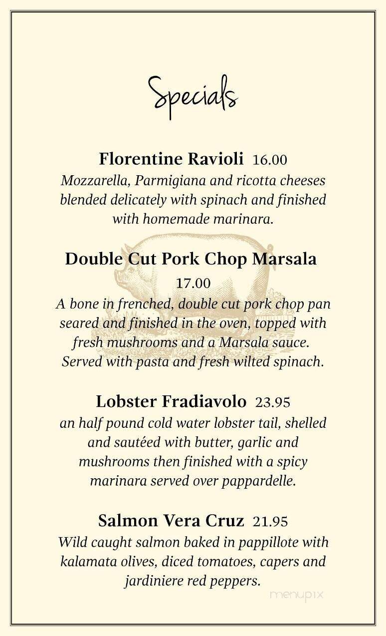 Davinci's By the Sea - Ocean City, MD menu_pic