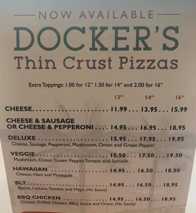 Dockers - Fox Lake, IL menu_pic